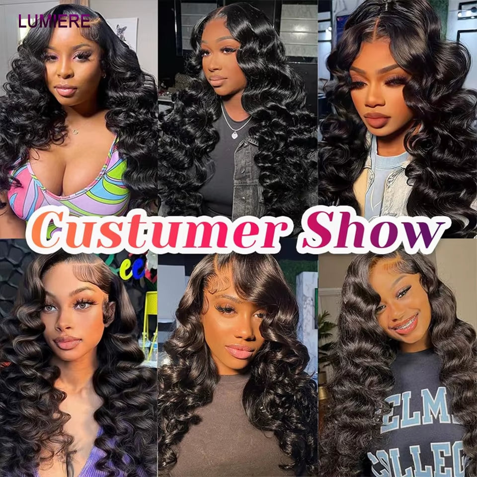 30 40 Inch Loose Deep Wave Bundles Brazilian Raw Human Hair Weave Bundles 1/3/4 Bundle Deals Human Hair Extensions for Women