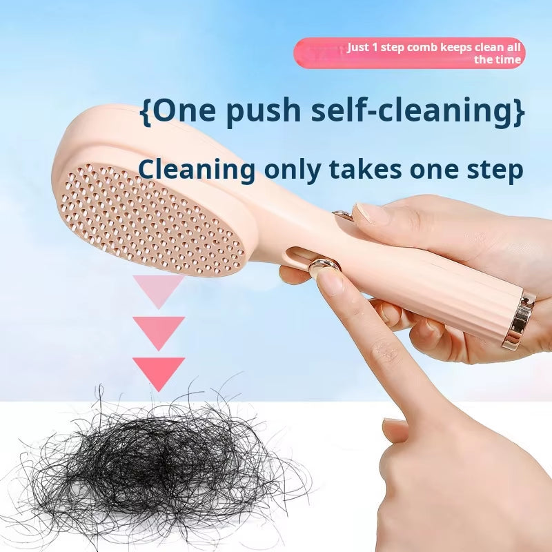 Portable Self-Cleaning Hair Brush Anti-Static Scalp Massage Comb Magic Retractable Hair Comb Detangling Brush Salon Styling Tool