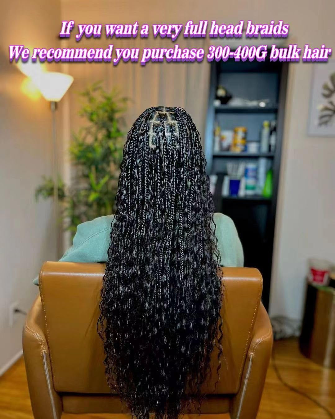 18 Inch Deep Wave Human Braiding Hair for Boho Braids Curly Human Hair Braiding Hair Wet and Wavy Unprocessed Virgin Boho Hair for Braiding Natural Color 2 Bundles/Pack (Total 100G)
