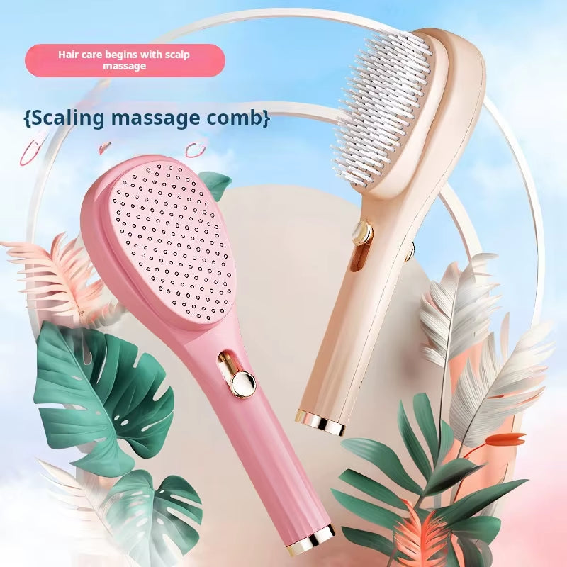 Portable Self-Cleaning Hair Brush Anti-Static Scalp Massage Comb Magic Retractable Hair Comb Detangling Brush Salon Styling Tool