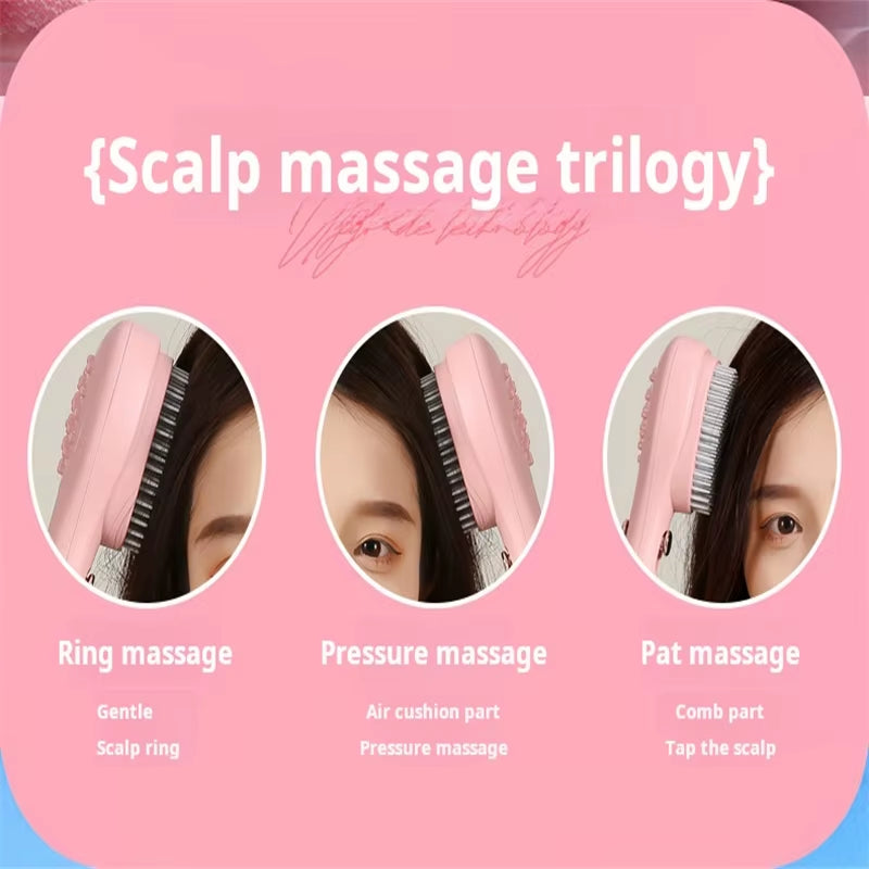 Portable Self-Cleaning Hair Brush Anti-Static Scalp Massage Comb Magic Retractable Hair Comb Detangling Brush Salon Styling Tool